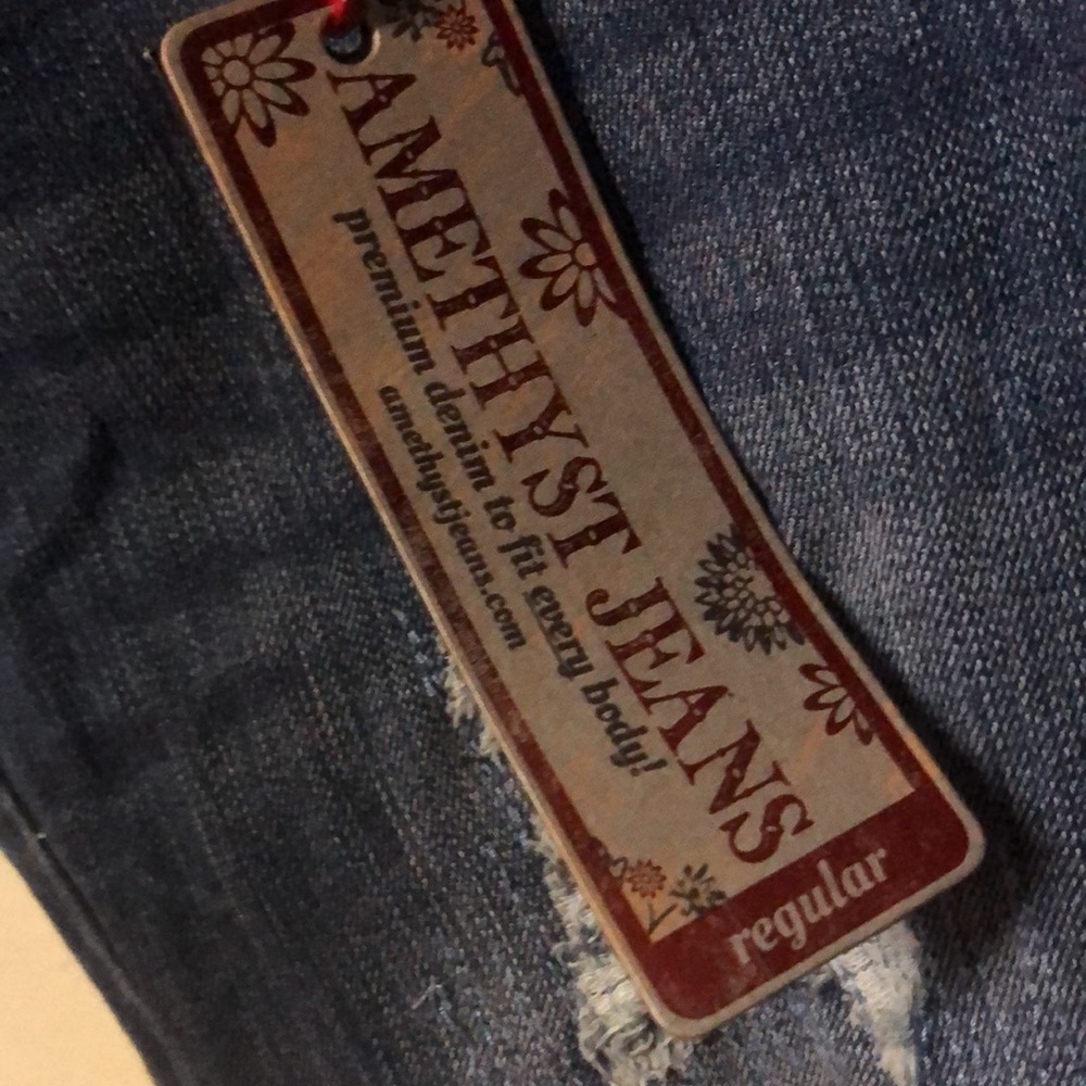 #1805 Amethyst Jeans NWT Sz 3 low rise slim boot - Picture 4 of 11